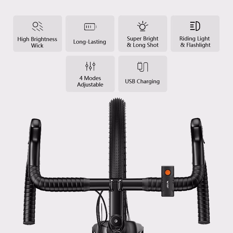 🔥 Luz LED Recargables USB para Bicicleta SMILING SHARK