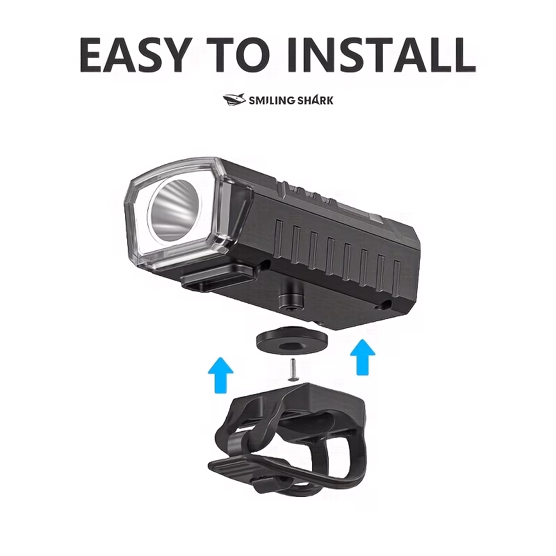 🔥 Luz LED Recargables USB para Bicicleta SMILING SHARK