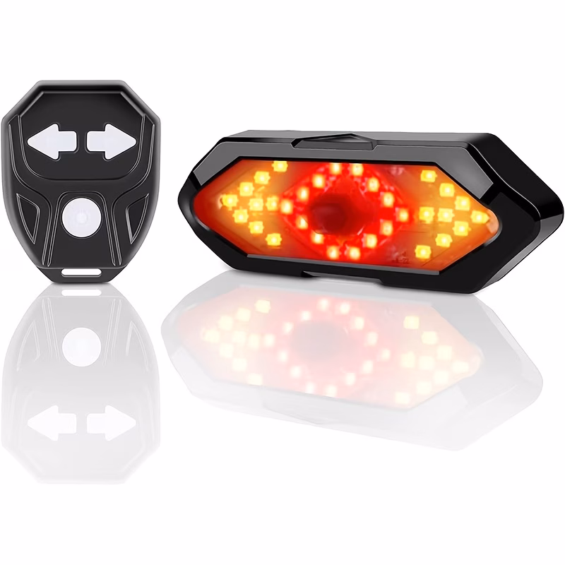 🔥 Luz Trasera LED Recargable USB con Direccionales para Bicicleta